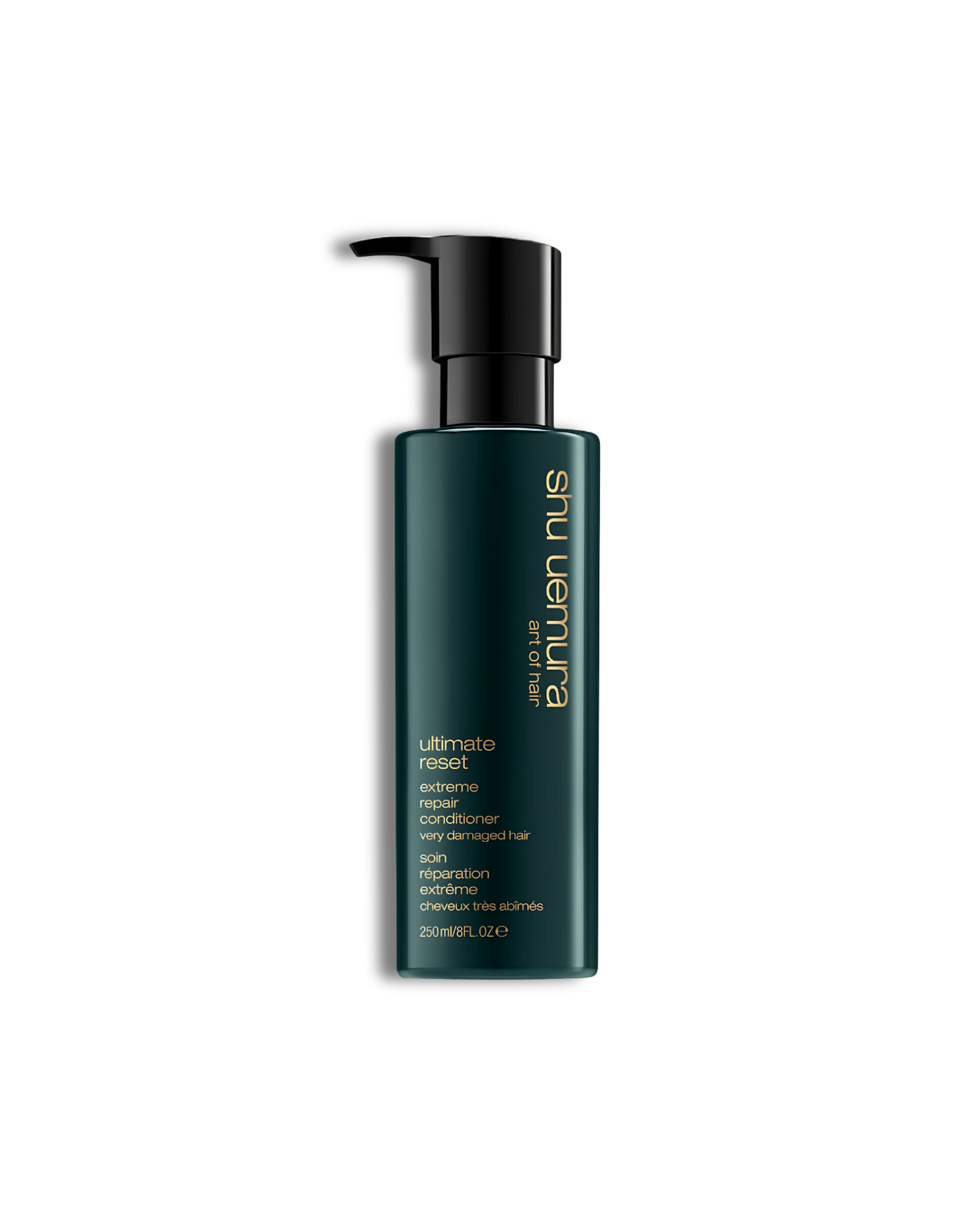 Shu Uemura conditioner bottle on a white background